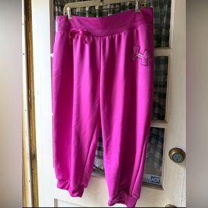 Under Armour women’s Pink Joggers size XL EUC